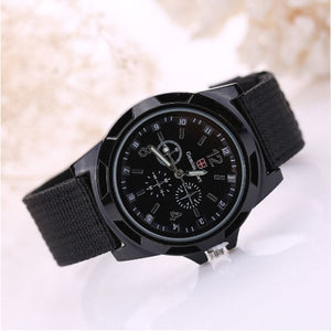 Canvas Military Quartz Watch