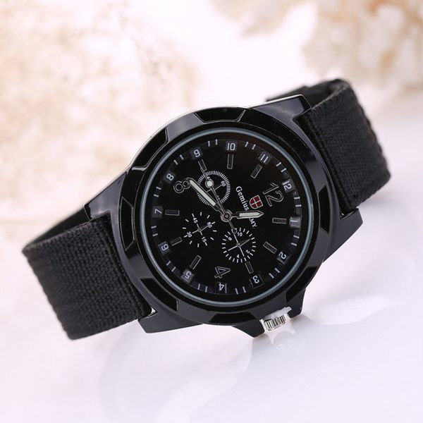 Canvas Military Quartz Watch