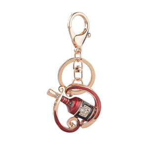 Wine Bottle Key Ring